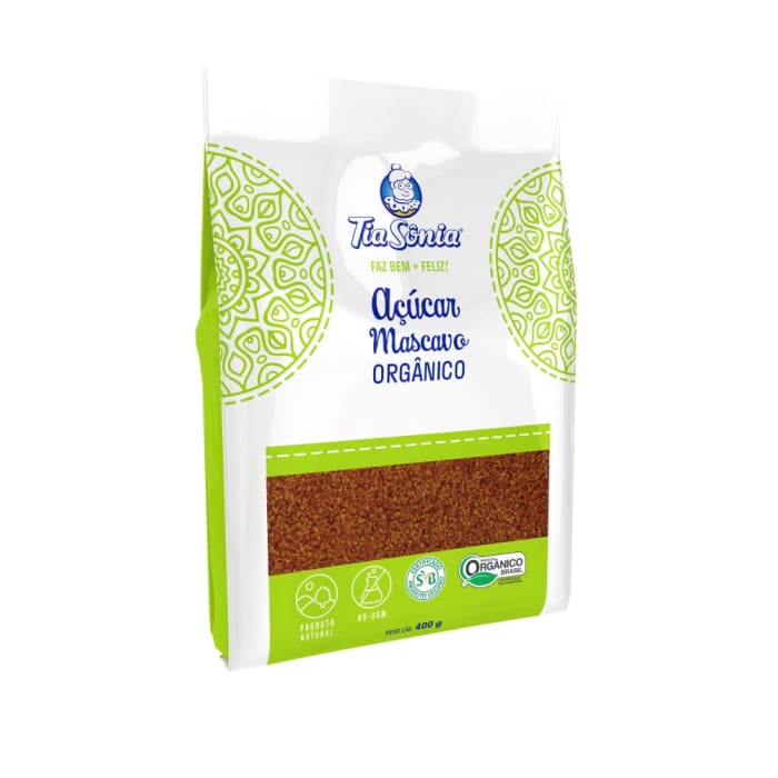 açúcar mascavo orgânico 400g tia sônia